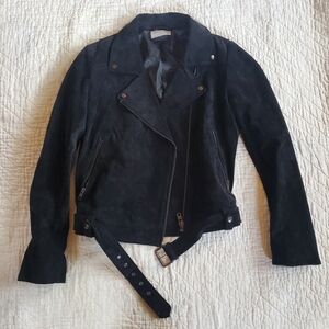 Modern Citizen Morena Suede Moto Jacket